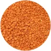 mostacillas grandes cuentas mostacillon 4x2 5mms paquete 50grs color naranja opaco 1