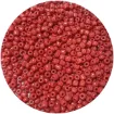 mostacillas grandes cuentas mostacillon 4x2 5mms paquete 50grs color rojo opaco 1