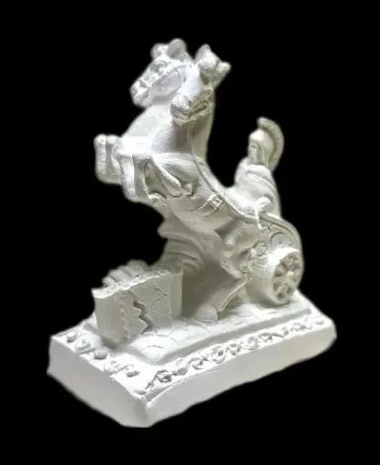 carro romano dos caballos 4x8x9cms 0