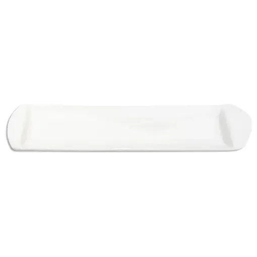 bandeja ceramica esmaltada linea blanca rectangular 33 5x10 5x2cms 0