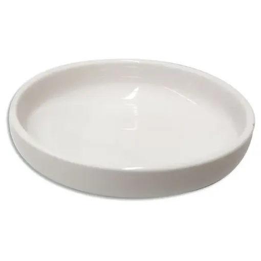 fuente ceramica esmaltada linea blanca redondo 14x2cms 0