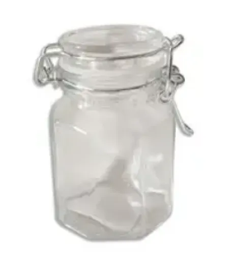 frasco vidrio facetado cierre hermetico 75ml 4 5x8cms 0