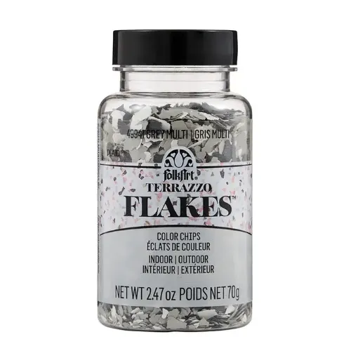 escamas terrazzo flakes folk art x2 47oz 73grs color 49941 grey multi 0