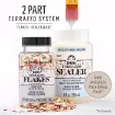 escamas terrazzo flakes folk art x2 47oz 73grs color 49940 brown multi 4