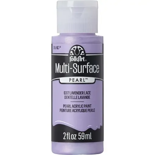 pintura acrilica satinada multi surface metalica folk art 2oz 59ml 6317 color lavanda perlado 0