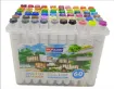 set 60 marcadores al alcohol doble punta sketch marker skyglory x60 colores 0