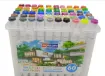 set 60 marcadores al alcohol doble punta sketch marker skyglory x60 colores 1