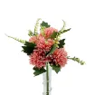 ramo flores artificiales crisantemos medianos hojas 36cms x6 flores variedad colores 2