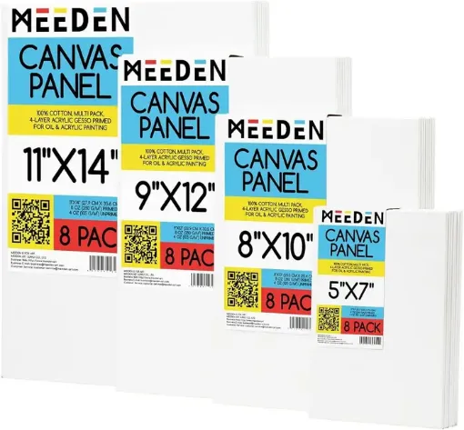 carton entelado 2 5mms para oleo acrilico meeden 100 algodon 280grs variedad medidas 0