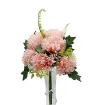 ramo flores artificiales crisantemos medianos hojas 36cms x6 flores variedad colores 4