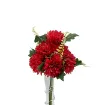 ramo flores artificiales crisantemos medianos hojas 36cms x6 flores variedad colores 5