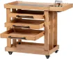 carrito rodante profesional para suministros arte madera maciza haya meeden 68x48x70cms 0