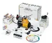 set aerografia profesional compresor 1 5hp meeden incluye 3 aerografos 24 pinturas accesorios 0