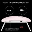 lampara led uv modelo sun mini coneccion usb 5w 60s 120s medida 13x7x2cms 7