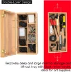 caja grande para pinceles suministros pintura madera haya meeden 40x20x15cms 3