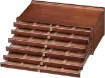 cajonera caja almacenaje para arte madera haya europea meeden 6 cajones color natural 0