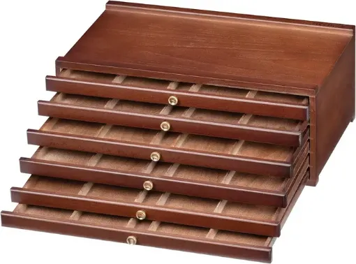 cajonera caja almacenaje para arte madera haya europea meeden 6 cajones color natural 0