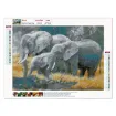 set pintura diamantes art gem 5d lamina 30x40cms modelo elefantes 01 2