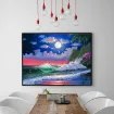 set pintura diamantes art gem 5d lamina 30x40cms modelo paisaje 01 9