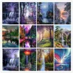 set pintura diamantes art gem 5d lamina 30x40cms modelo paisajes 07 1