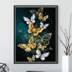 set pintura diamantes art gem 5d lamina 30x40cms modelo mariposas 034b 0