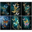 set pintura diamantes art gem 5d lamina 30x40cms modelo mariposas 034b 1