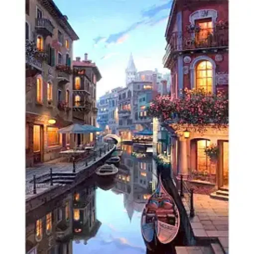 set pintura diamantes art gem 5d lamina 30x40cms modelo ciudades 062e 0