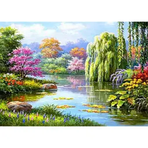 set pintura diamantes art gem 5d lamina 30x40cms modelo paisajes 01i 0