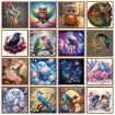 set pintura diamantes art gem 5d lamina 30x30cms modelo aves fantasia motivo 17 1