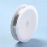 Imagen de Alambre blando de cobre para bijouterie de 0.5mms. en rollo de 8mts color Plata