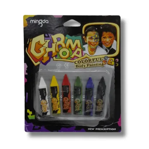 pintura corporal para cara cuerpo face paint party por 6 colores 0