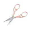 tijera para costura 13cms punta acero inoxidable mango retro vintage k007 color oro rosa 0