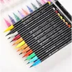 set 12 marcadores punta pincel skyglory para lettering acuarela x12 colores 1