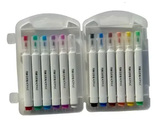 marcadores acrilicos pintura acrilica punta 2mms ys 5402m 12 x12 colores 0