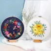 kit bordado iniciacion circular 20cms hilos patron motivo paisaje no 874 1
