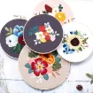 kit bordado iniciacion circular 20cms hilos patron motivo paisaje no 874 2