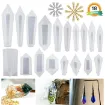 set 18 moldes silicona para resina para hacer gemas pendulos caireles lets resin accesorios 8