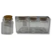 frasco vidrio cilindrico tapon corcho 4 7x5cms por 6 unidades 0