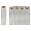 frasco vidrio chico tapa corcho 3x8cms por unidad 0