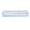 regla calibre medidora 16x4cms para agujas tejer crochet del n2 n10 2