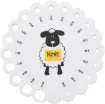 calibre medidor circular 10cms para agujas tejer crochet del n2 n10 0