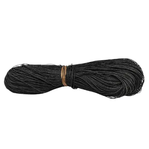 cordon hilo papel trenzado 1mm para manualidades madeja grande color negro 0