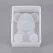 molde silicona grado alimenticio para resina epoxi masas motivo oso 65x48x20 mms 1