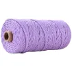 cordon algodon 3mms para macrame rollo 100mts color lila 11 0