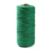 cordon algodon 3mms para macrame rollo 100mts color verde azulado 0