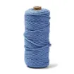 cordon algodon 3mms para macrame rollo 100mts color azul viejo 40 0