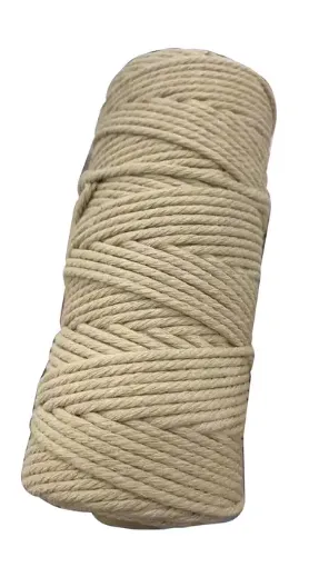 cordon algodon 3mms para macrame rollo 100mts color melocoton 27 0