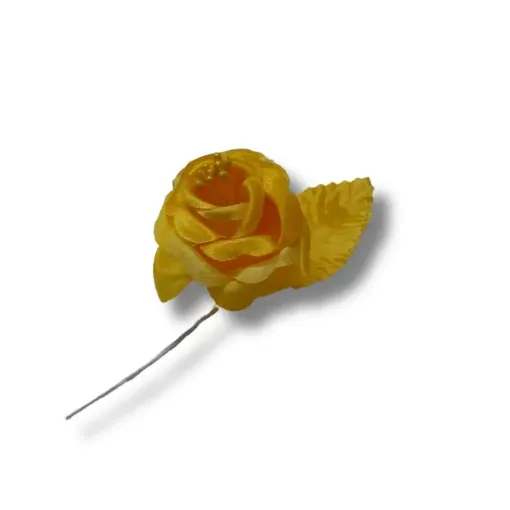 ramito rosa 6cms nacarada hoja perlas cod 2911 color amarillo 0