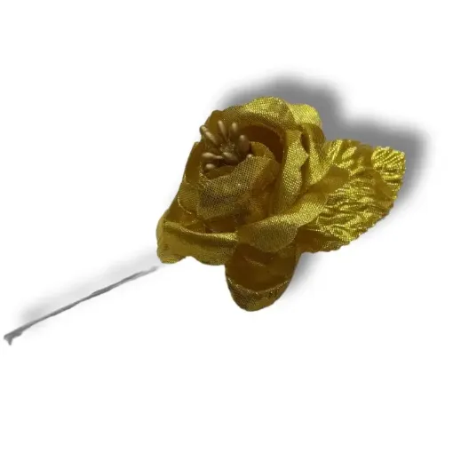 ramito rosa 6cms nacarada hoja perlas cod 2911 color dorado 0