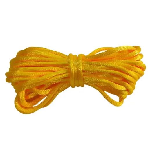 cordon seda cola raton 2mms 10mts color amarillo fuerte 0